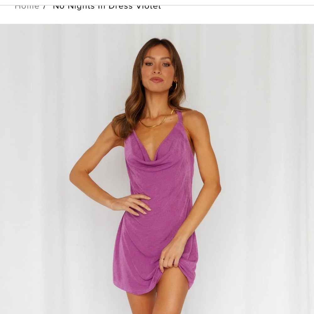 Brand new Hello Molly violet mini dress